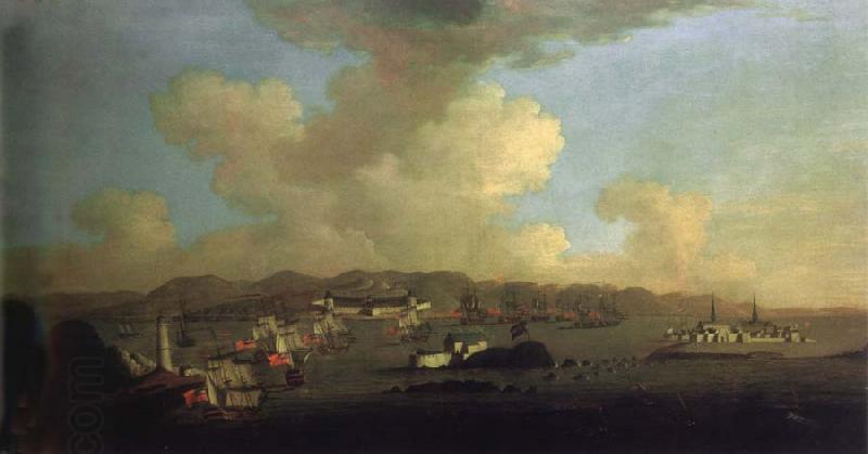 Monamy, Peter The Capture of Louisbourg China oil painting art